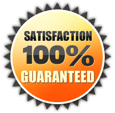 100% satisfaction badge