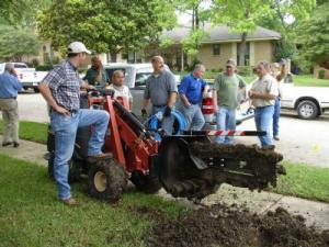 Our Frisco Irrigation Repair team is used to groups gathering when they bring in the big equipment