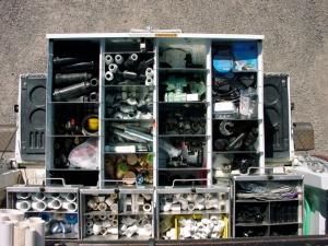 some of the equipment that our our Little Elm irrigation repair team is carrying in their trucks